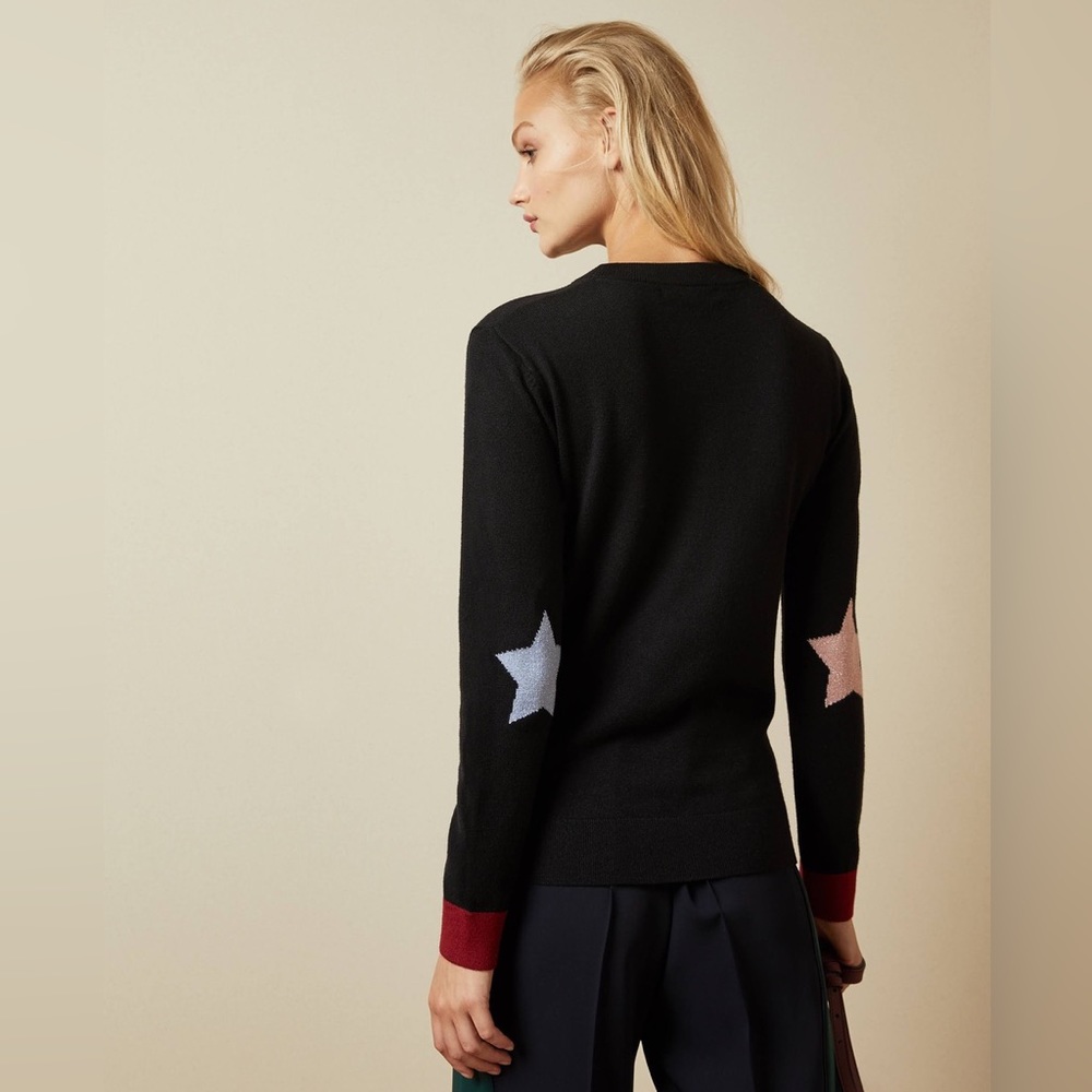 Ted Baker Knitted Jumper in Black ROSSINO
